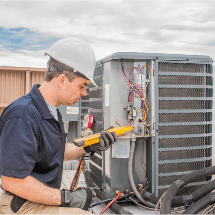 Markham Duct Cleaning certified duct cleaning technician on a service call in Markham, Ontario
